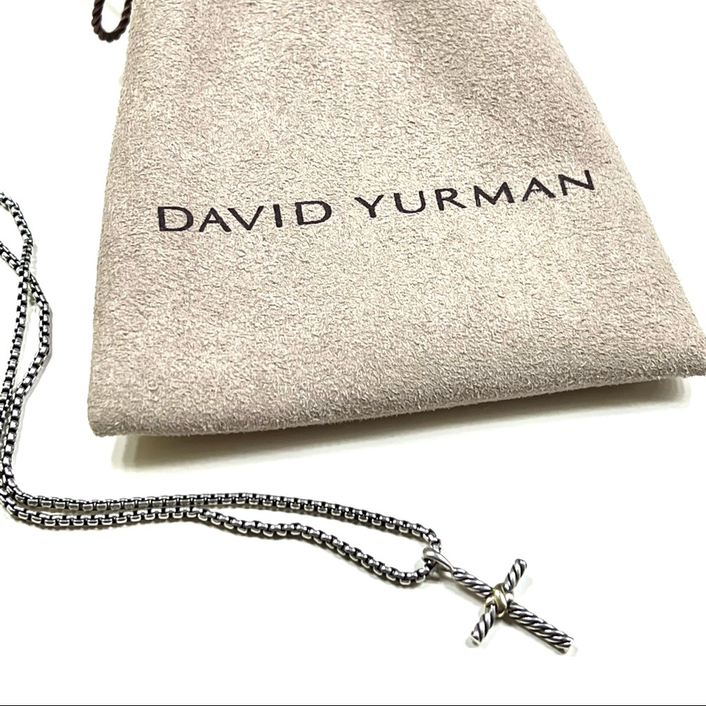 David Yurman Petite X Cross Necklace